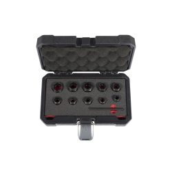 Zestaw nasadek 3/8'' do obrobionych śrub 9-19mm QS50928 Quatros