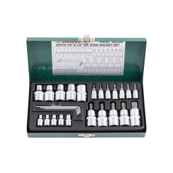 Zestaw 25szt. bitów TORX i nasadek E-TORX S06H425S Jonnesway
